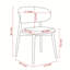 Chaise d'appoint rembourrée en bois massif (ensemble de 2)