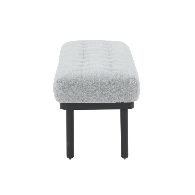 Ayotte Olivia Boucle Bench, Gray