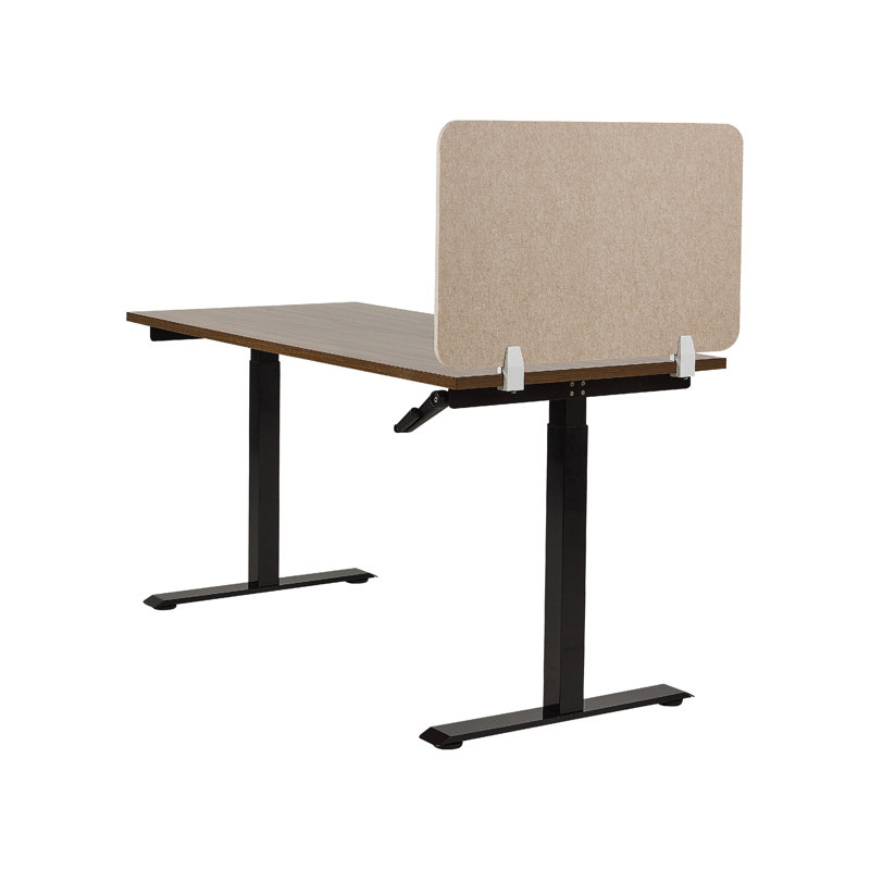 Poviones Desk Dividers, 50cm x 80cm W x 1cm D, Beige