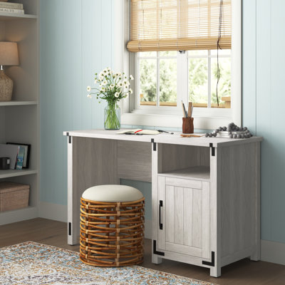 Robby Modern Farmhouse White Computer Desk by Sand & Stable