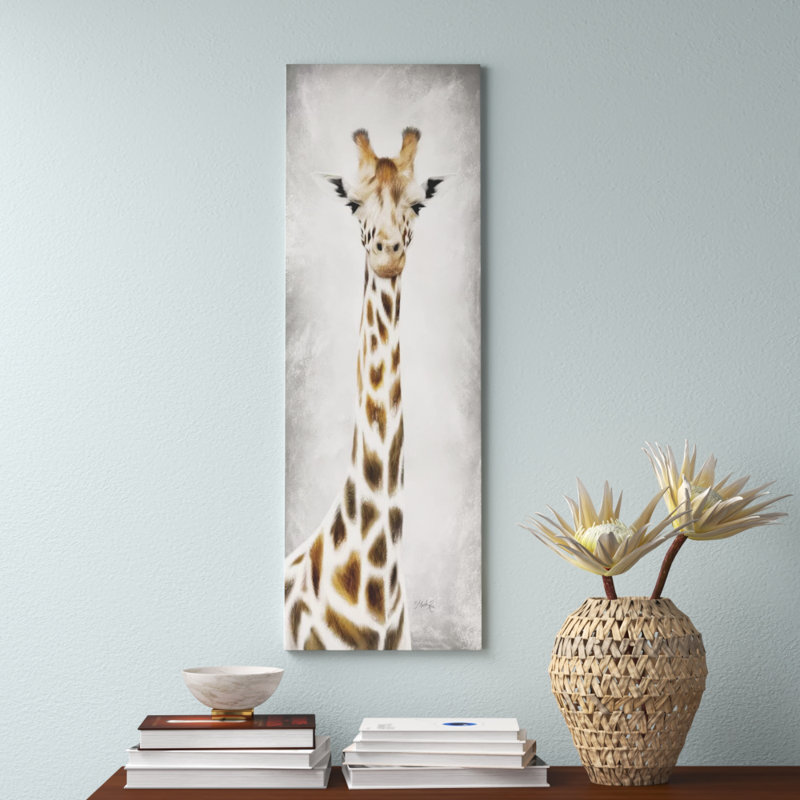 Geri The Giraffe by Marla Rae - Wrapped Canvas Print, 152.4 cm H x 50.8 cm W x 1.91 cm D