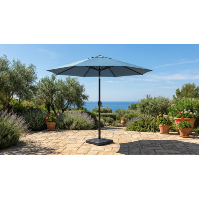 Parasol coucher de soleil 8 pi - Bleu azur