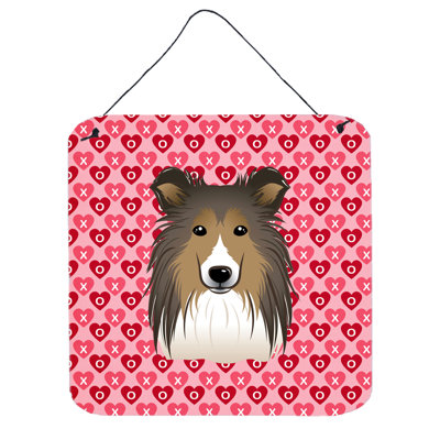 Décoration murale dame sheltie