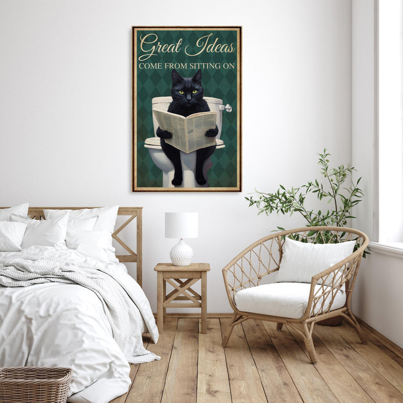 «Kloboves Great Ideas Come From Sitting On», impression sur toile, H 36 po x l 24 po x P 1,25 po
