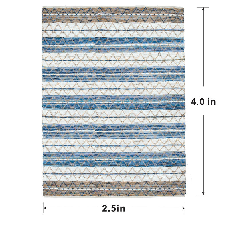 Hornersville Striped Indoor Rug, Rectangle 2'8" x 4'