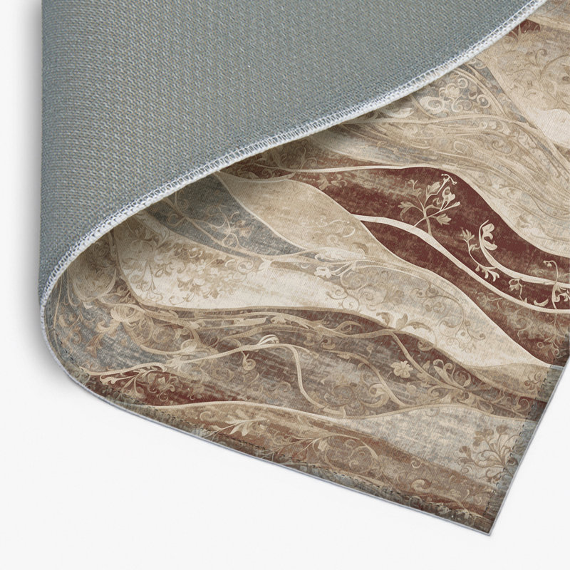 Tapis intérieur et extérieur Flowing Grace, Rectangle 1 pi 6 po x 2 pi 6 po