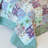  Sage/Purple Standard Cotton Embroidered Lightweight Quilt Set-375399003