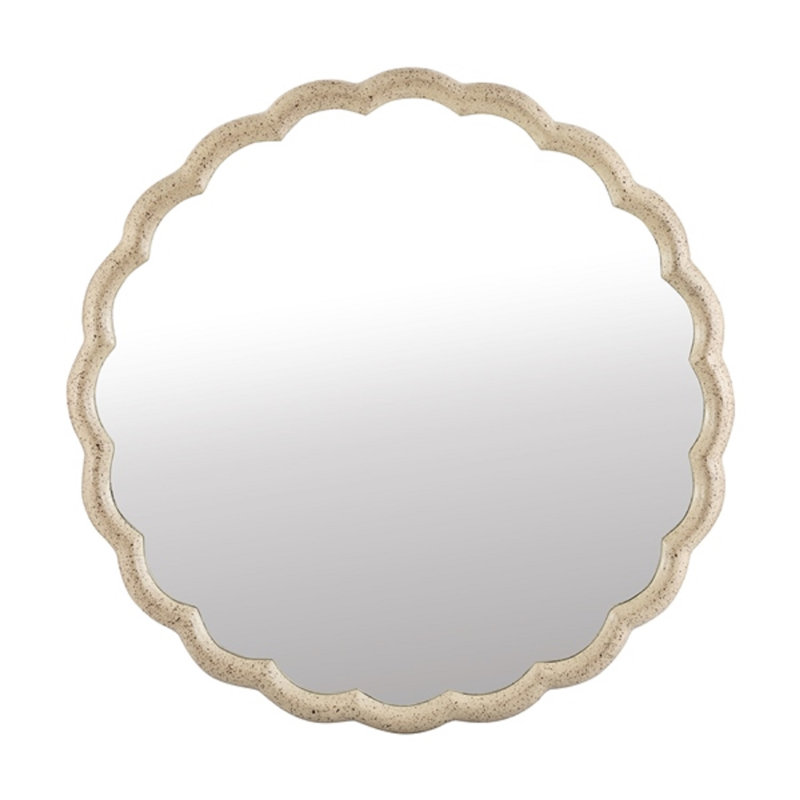 Grand miroir en fonte d'aluminium, 31,50 po x 31,50 po