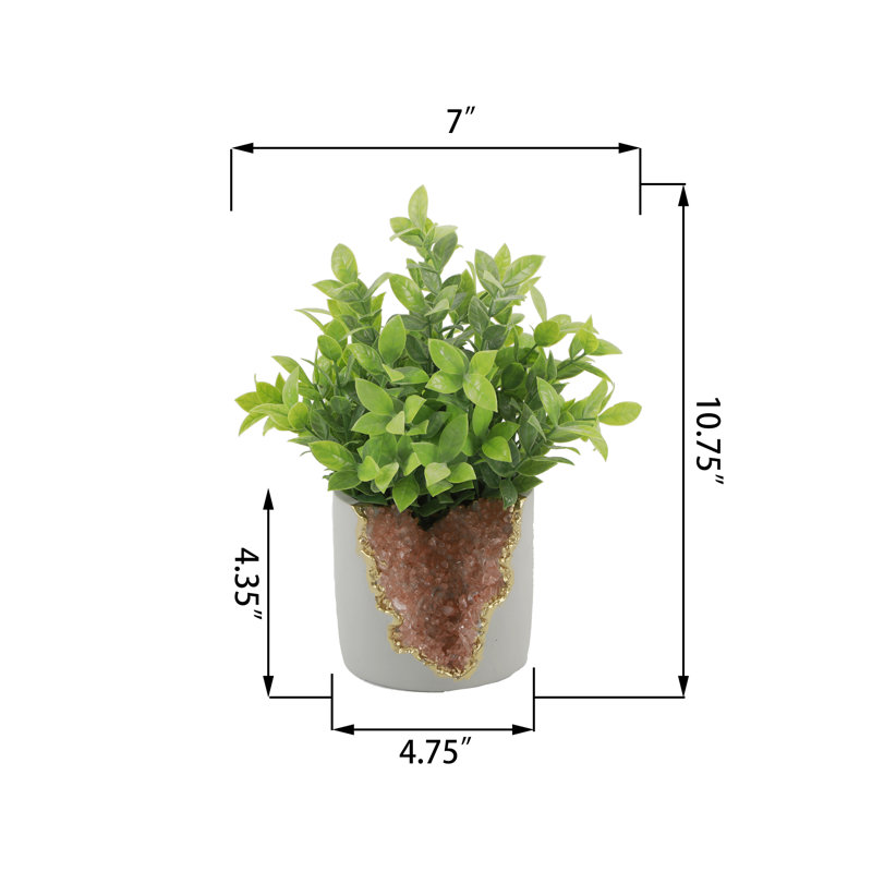 Améthyste artificielle en pot 6 po