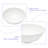 16"X16" White Ceramic C Vessel Bathroom Sink