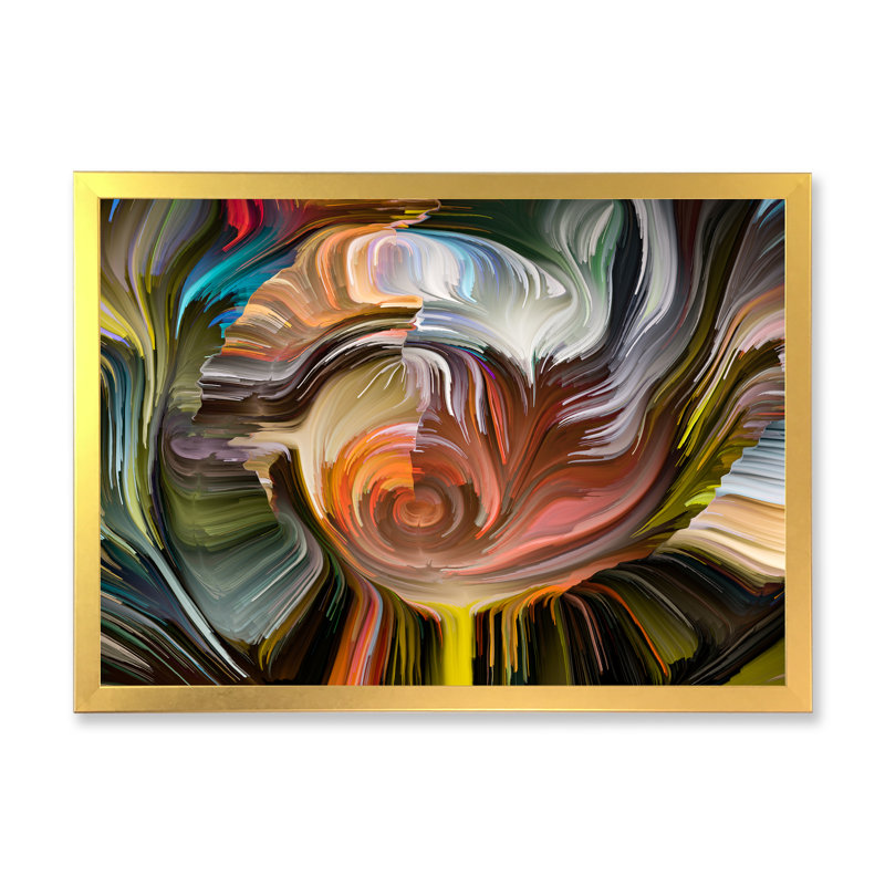 «Reality Of Liquide Art V», reproduction sur toile encadrée, H 30 po x l 40 po x P 1,5 po, Cadre doré