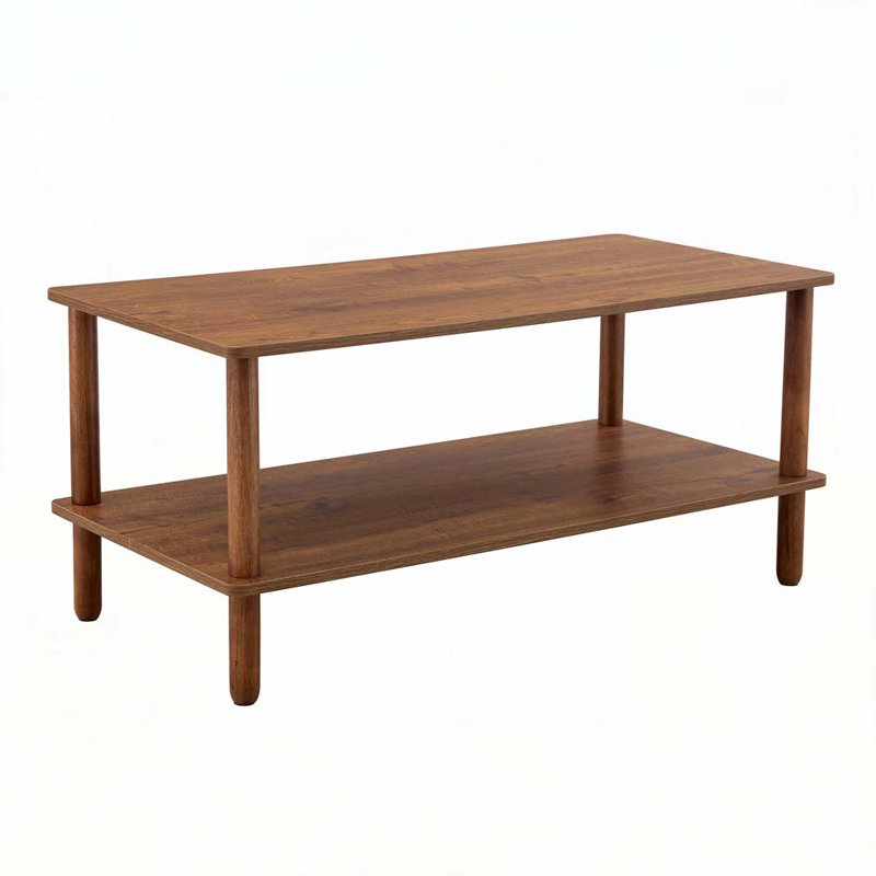 Table basse rectangulaire pour meubles de salon, Noyer