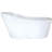 Rodeo 61'' x 32'' Soaking Solid Surface Bathtub-50879116-88718571