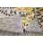 Floral Yellow/Dark Gray/Ivory Area Rug-2050657098
