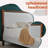 Wooden platform bed with upholstered base-2029263068-2029263067