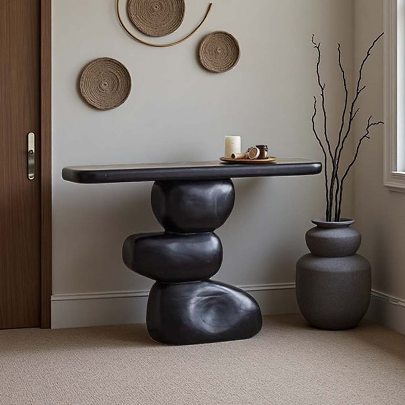 Artistic Solid Wood Entryway Console Table