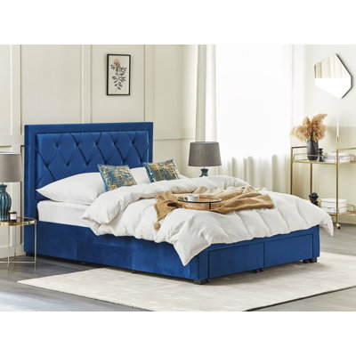 Mansi Upholstered European Kingsize (160 X 200cm) Storage Bed