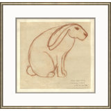 At The Zoo Sketch Series - Sepia Bunny Giclee Print by Soicher Marin Archives