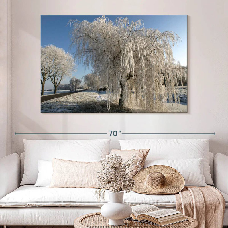 Harnek Frozen Willow Tree, 34" H x 51" W