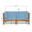 BRAVA X-BACK LOVESEAT, BLUE