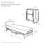 Jay-Be Crown Special Folding Guest Bed with Deep Sprung Mattress - Single