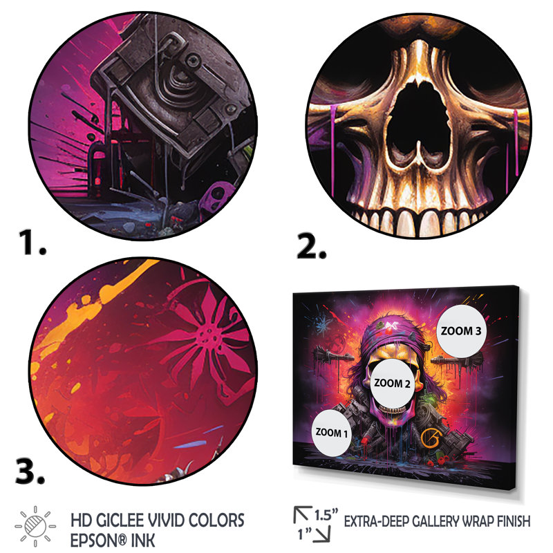 Drapeau pirate squelette - art mural pirate, Cadre d'angle fermé noir, H 30 po x l 40 po x P 1,5 po