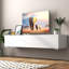 Meuble audio-vidéo moderne avec console multimédia de rangement pour le salon