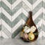 Carreau de mosaïque en marbre aiguisé à motif chevron vert sauge et blanc cristal 14,88 po x 12,72 po 