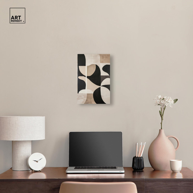 «Disc Dynamics Canvas Geometric Abstract» par , H 15 po x l 10 po, Toile tendue