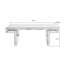 47 Inches Luxury Rectangular Mirror Coffee Table With Fluted Tempered Glass, Modern Sofa Side Table, Easy 2-Step Assembly, Light Luxury Style, Reinforced Packaging