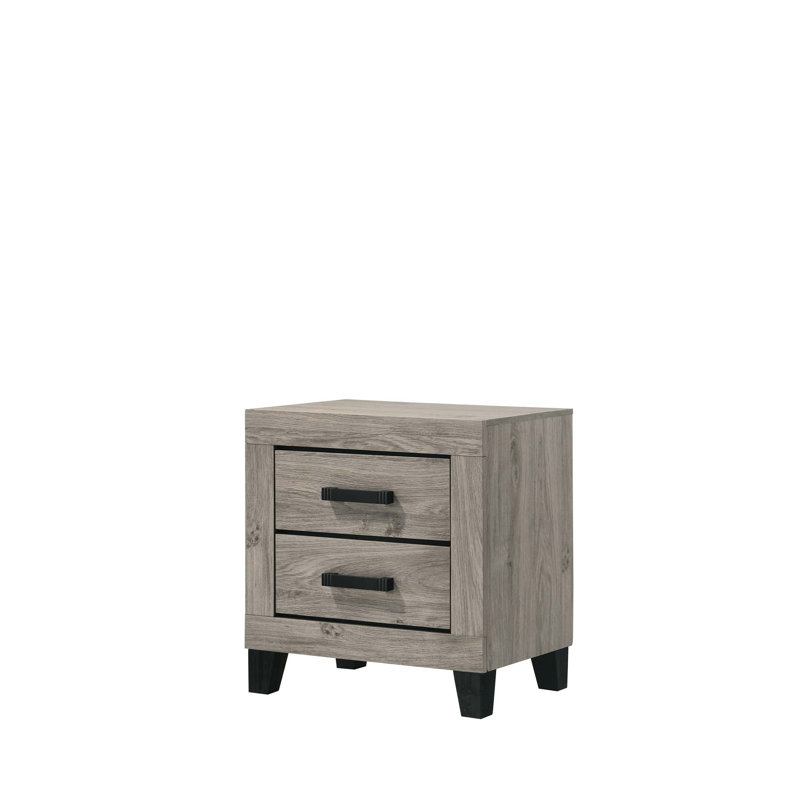 Table de chevet en bois avec plusieurs options de rangement