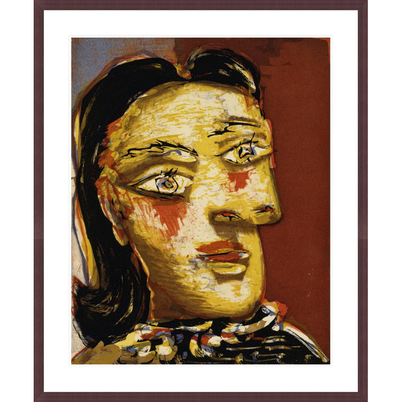Tête de femme n ° 4 (Portrait de Dora Maar) par Pablo Picasso, impression giclée encadrée, H 40,29 po x l 33,5 po
