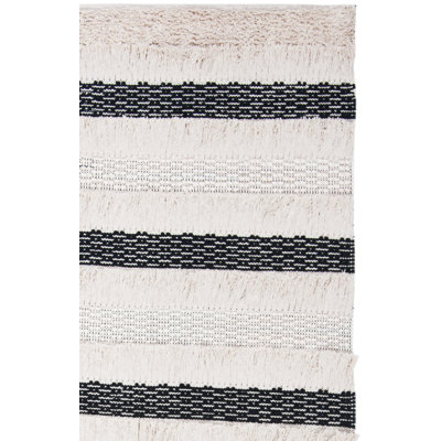 Jessen Hand Woven Cotton Striped Area Rug