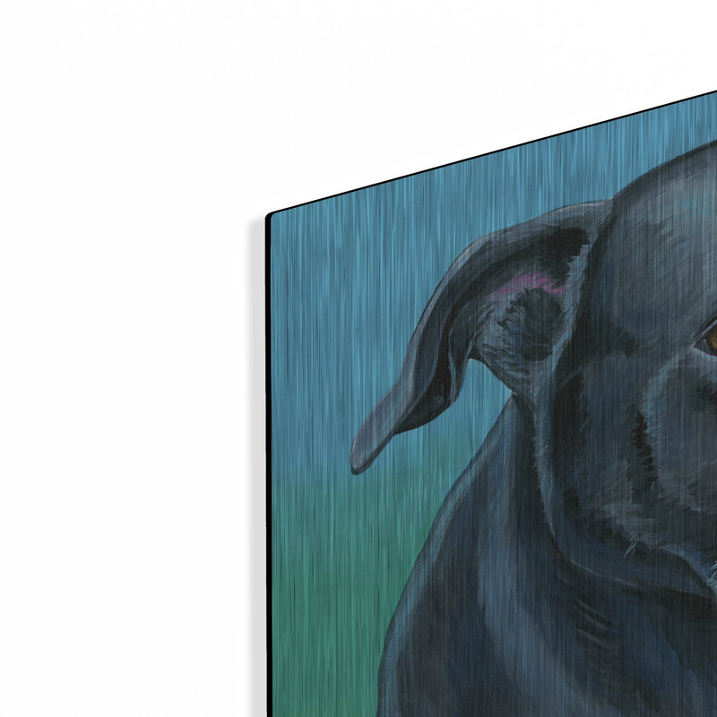 «Black Lab Mix» par Rebecca Wang Art, H 12 po x l 16 po