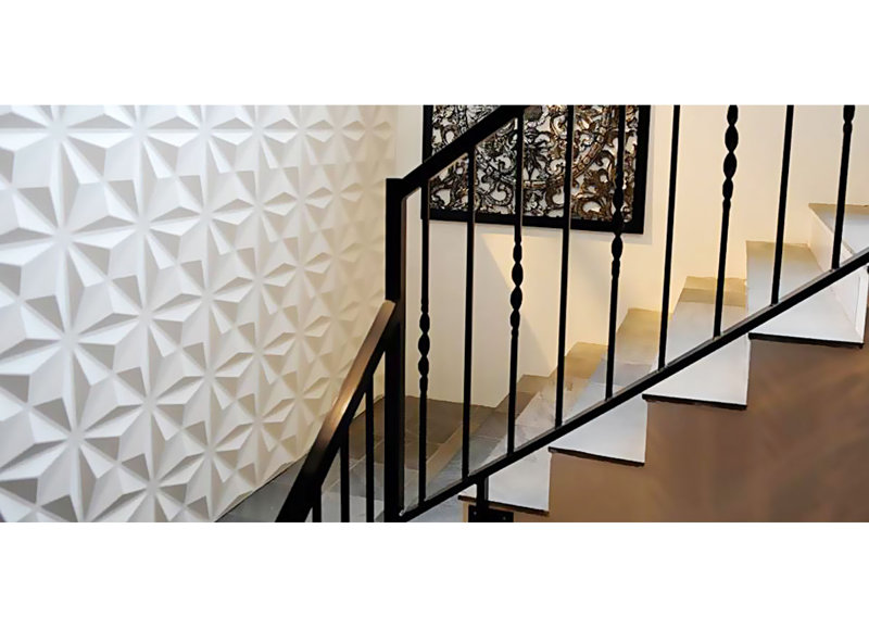 Panneau mural décoratif 3D EnduraWall Kent, Blanc, 19,7 po x 19,7 po