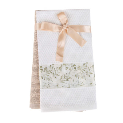 Ensemble de 2 serviettes 100% coton Aldborough