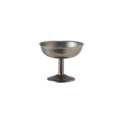 Verre / plat à pied en acier inoxydable