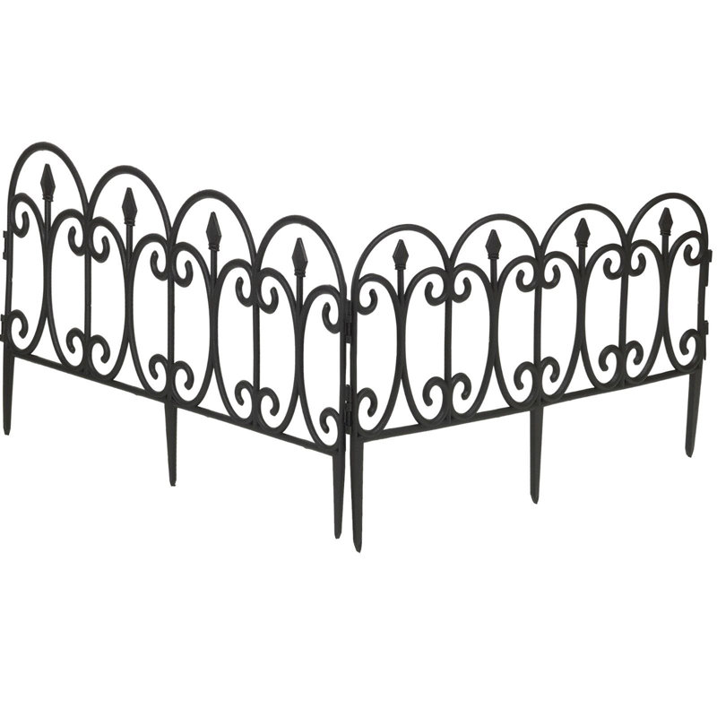 Kit 29.972cm H x 59.944cm W Black Plastic Lawn Edging