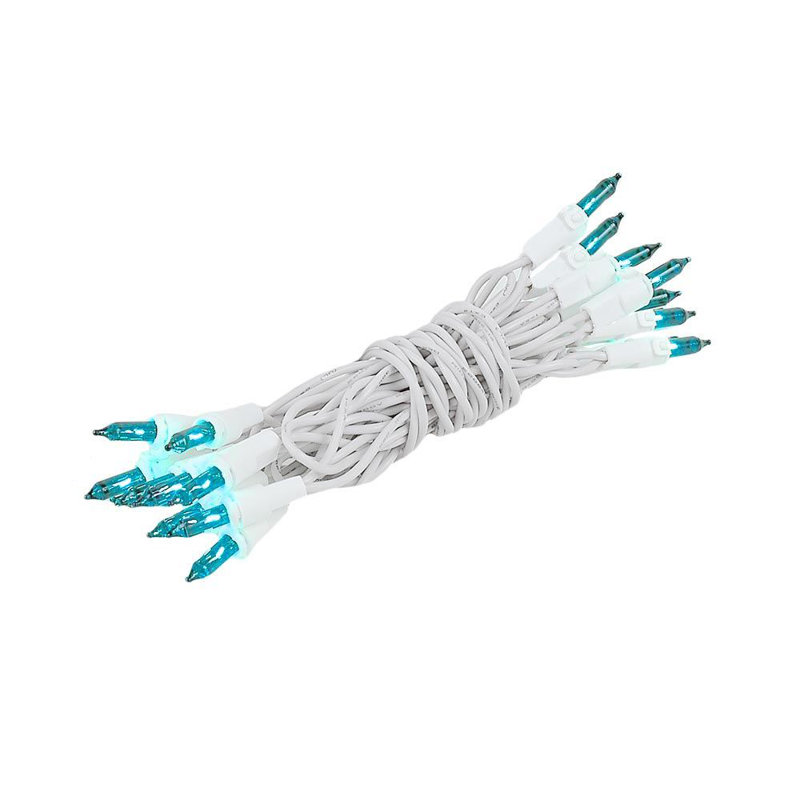 Mini-chaîne 20 ampoules pour l’extérieur 8,5' Pitman, Transparent, blanc