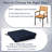 Outdoor Chair Cushion Set of 2 Waterproof Fade-Resistant Olefin Seat Cushions-523982080