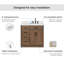 Meuble-lavabo simple en bois massif 36 po Tidworth avec plateau en quartz 1,5 po-77851508-83279748-83279770