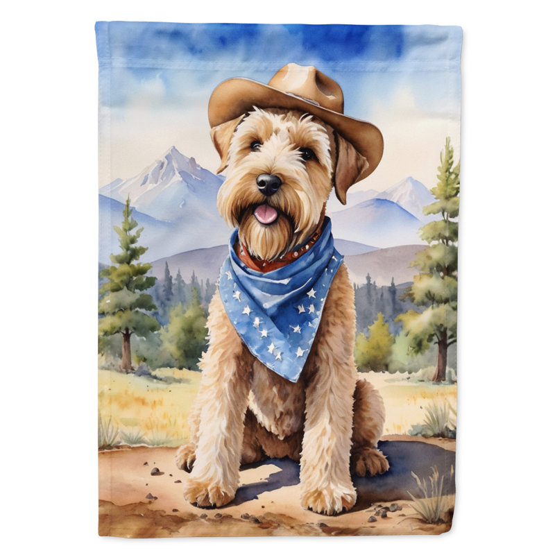 Drapeau Cowboy Welcome Garden, Terrier irlandais