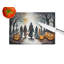 Vampires Spooky Halloween Glass Cutting Board Large