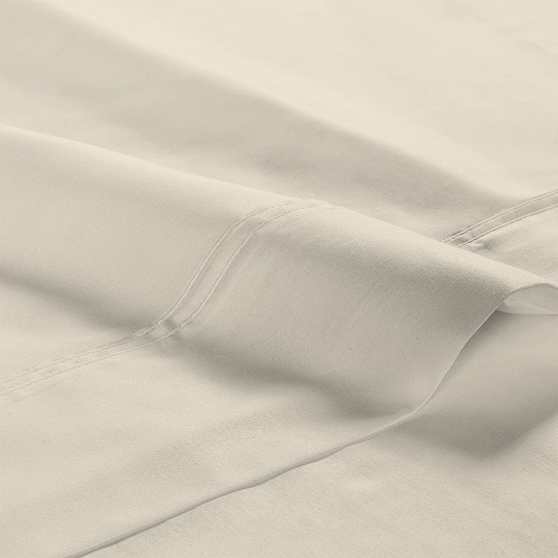 Twin Fresh Ivory Supima Cotton Deep Pocket Sheet Set