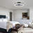 Demaury 20'' Flush Mount Dimmable Ceiling Fan with LED Lights-2140420710