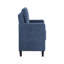 Chaise en chenille bleu marine