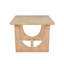 Stratos Wood 96" Dining Table in Raw Oak Finish with Clean Modern Design