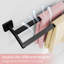 Double barre à serviettes murale 32 pouces en acier inoxydable noir mat