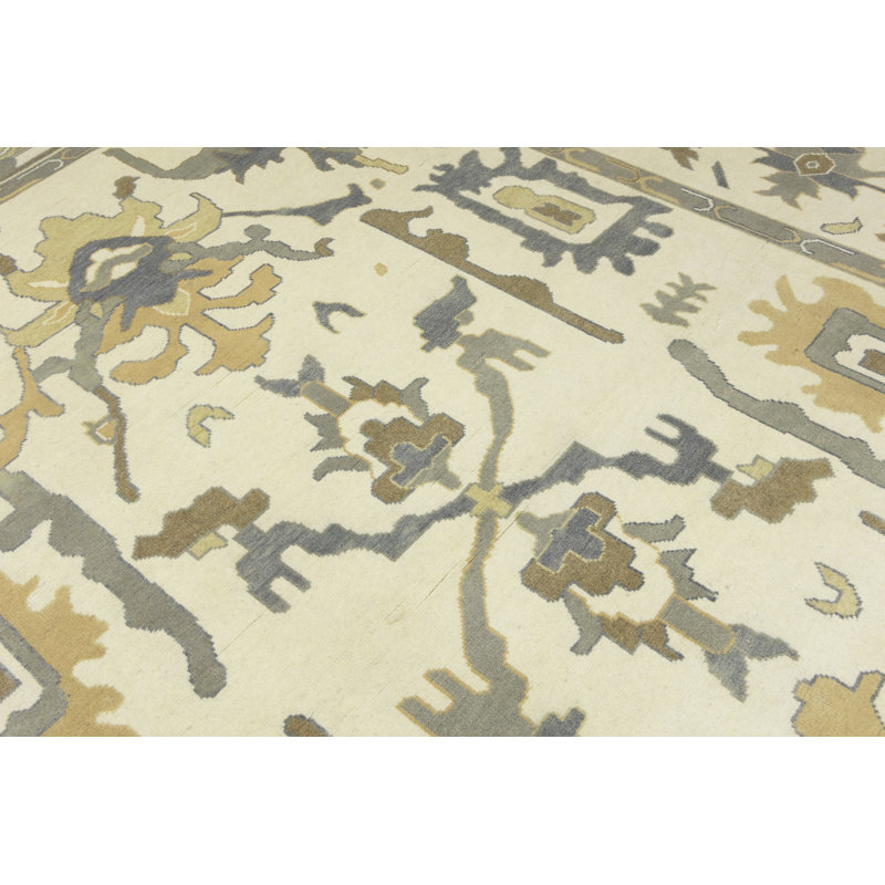Tapis oriental crème Oushak Chobi
