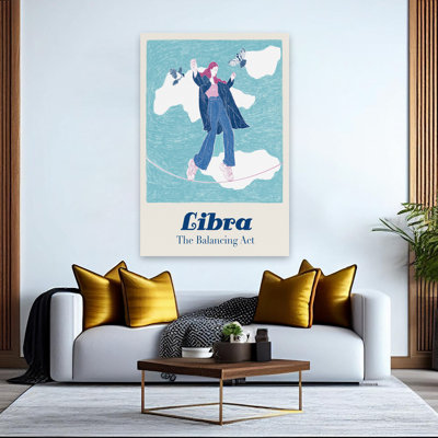 Liz Rome - Balance moderne transitionnel contemporain, art numérique moderne Illustration